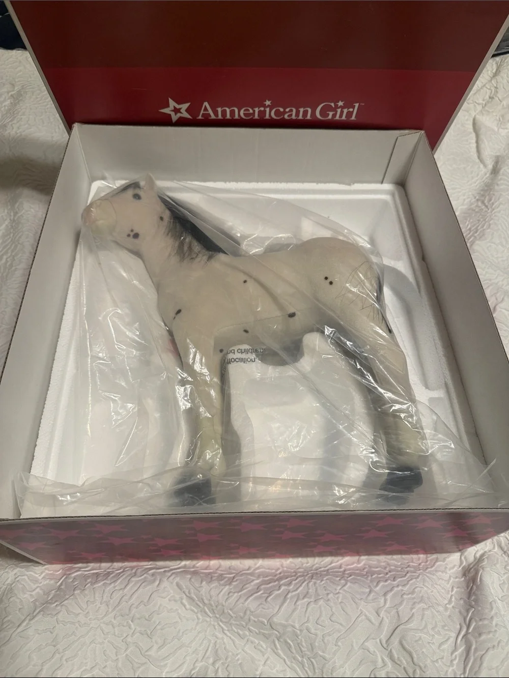 American Girl Sparks Flying Cream Horse Figure